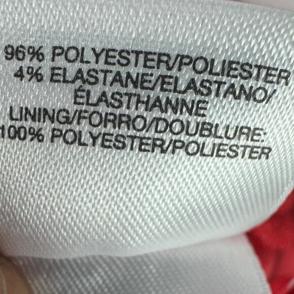 NWT Nine West Women Textured A-Line Wrap Red Skirt Size 16 Dressy‎ Casual Knee - Picture 8 of 9